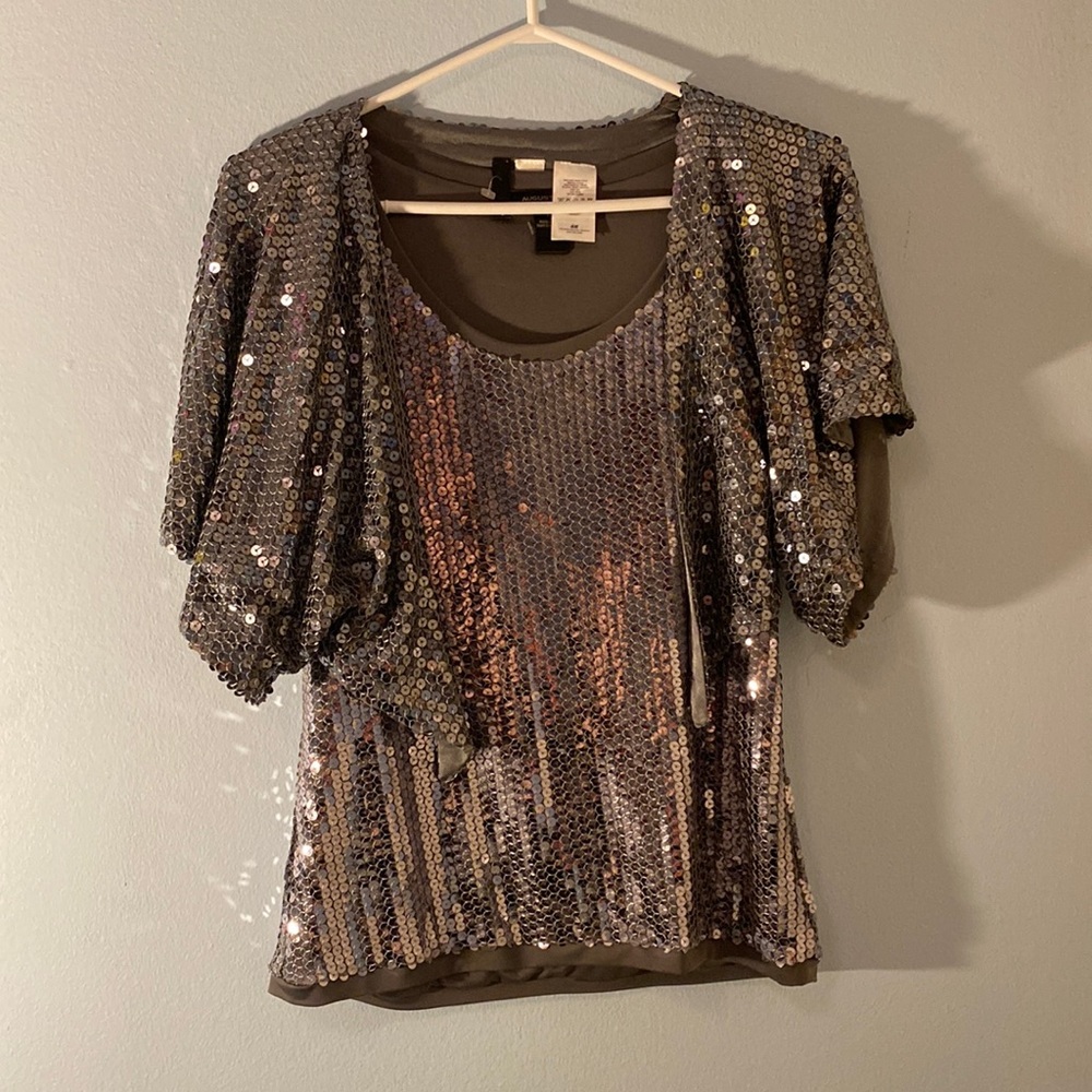 August Silk 2 piece women’s tank top and cover up set sparkly